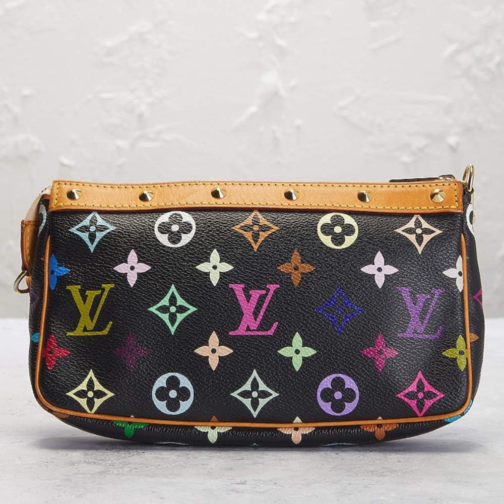 Louis Vuitton Monogram Accessories Bag in Black Multi.